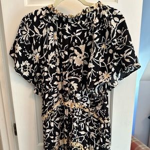 Robin tiered Mini Black dress by anthropology